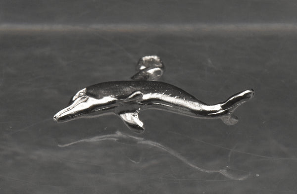 Vintage Silver Tone Dolphin Charm