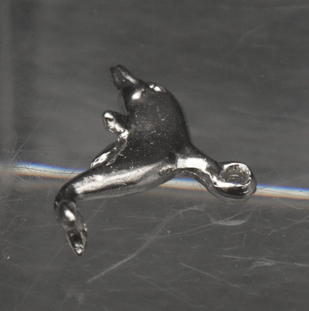 Vintage Silver Tone Dolphin Charm