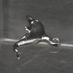 Vintage Silver Tone Dolphin Charm