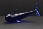Vintage Handcrafted Cobalt Glass Dolphin Figurine