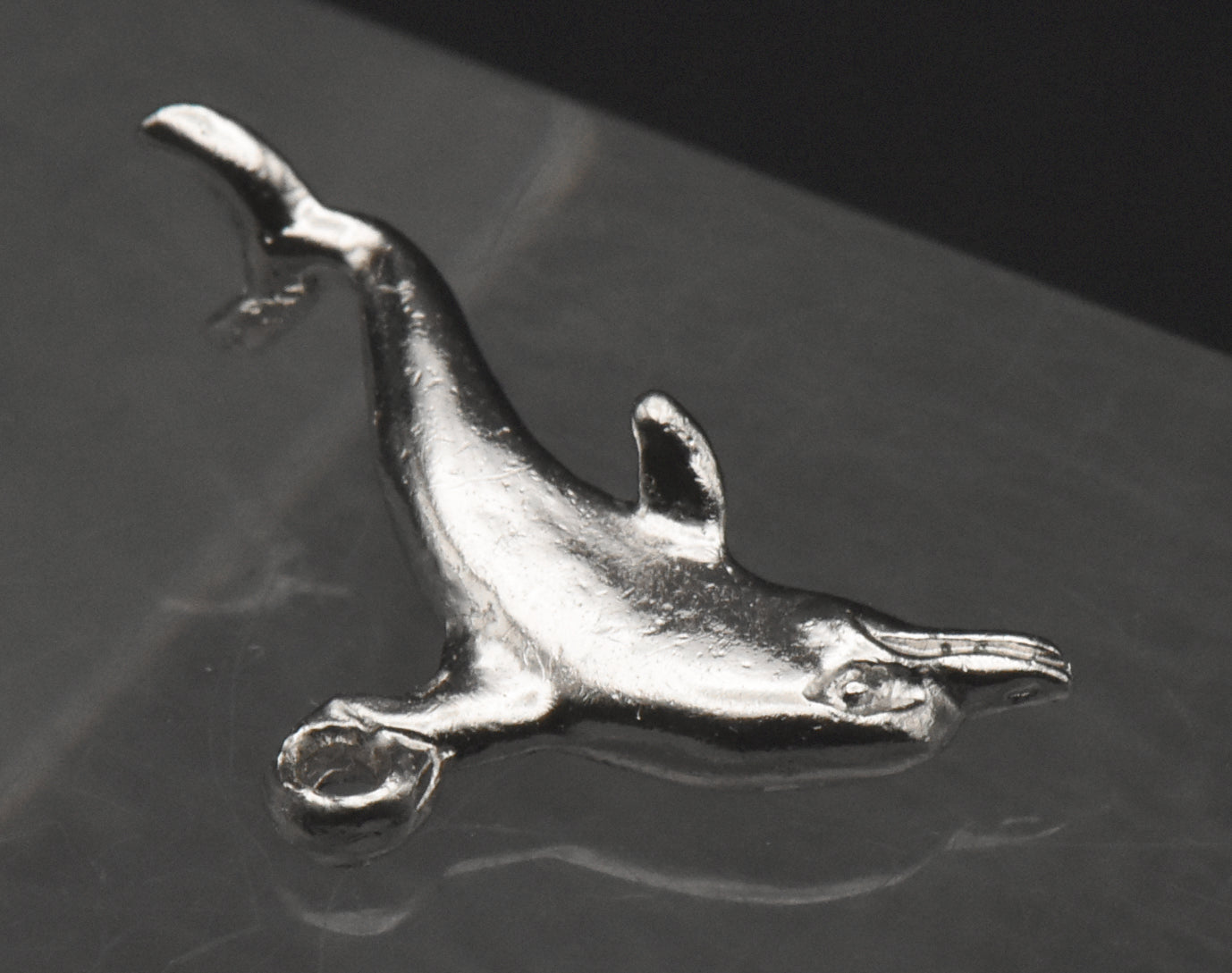 Vintage Silver Tone Dolphin Charm