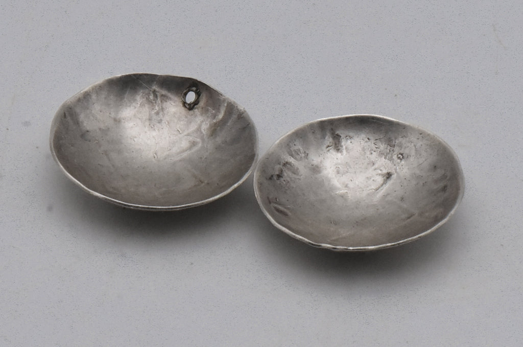 Vintage Sterling Silver Southwestern Style Dome Earrings MISSING CLOSURES