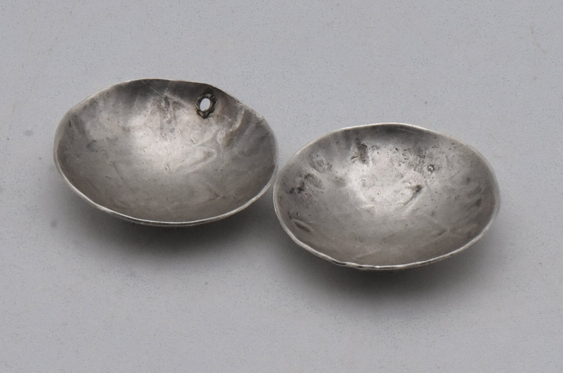 Vintage Sterling Silver Southwestern Style Dome Earrings MISSING CLOSURES
