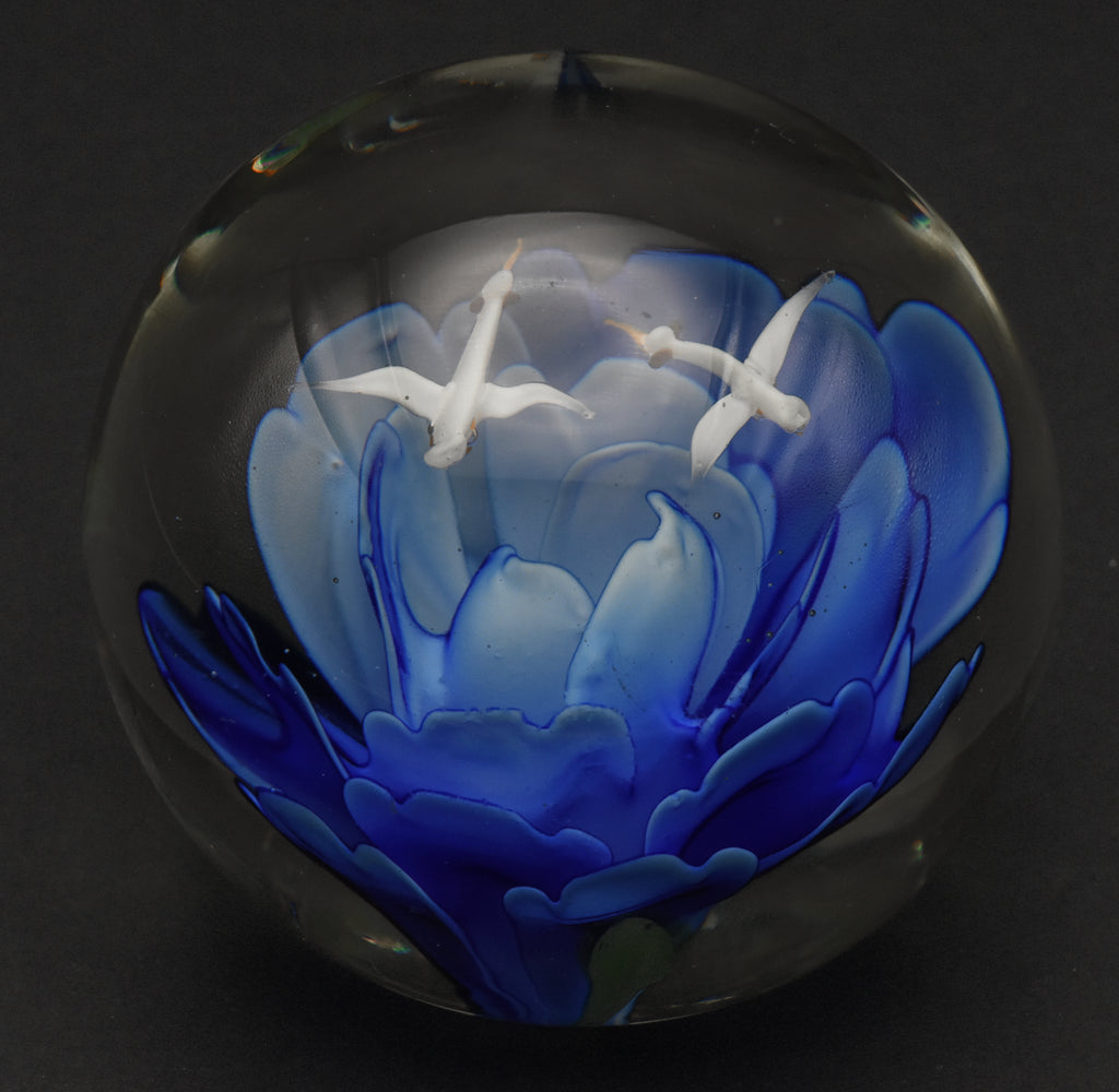 Blue Flower Paperweight