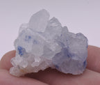 Dumortierite and Quartz Crystal Cluster Mineral Specimen - Brazil