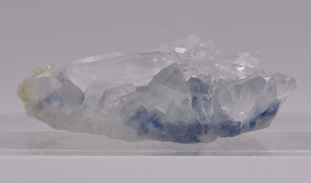 Dumortierite Quartz Crystal Cluster Mineral Specimen - Bahia, Brazil