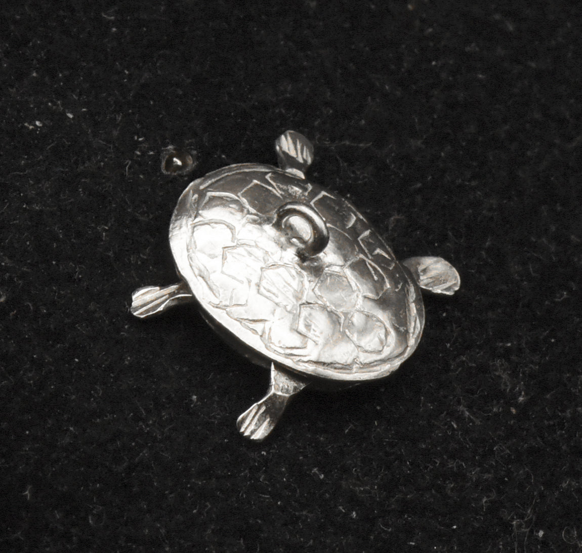 Vintage Handmade Silver Articulated Turtle Charm