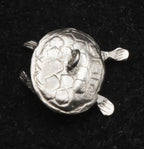 Vintage Handmade Silver Articulated Turtle Charm