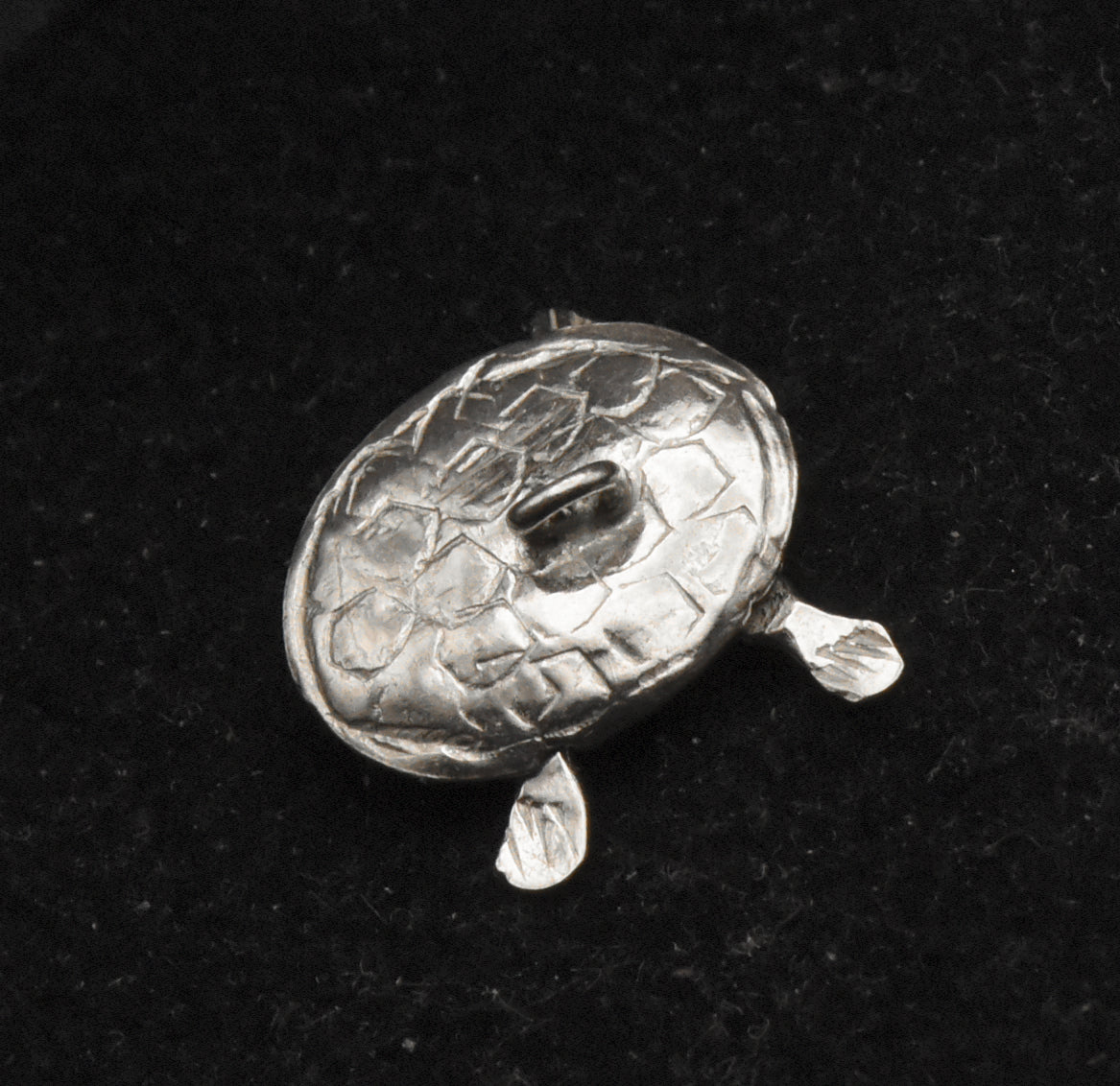 Vintage Handmade Silver Articulated Turtle Charm