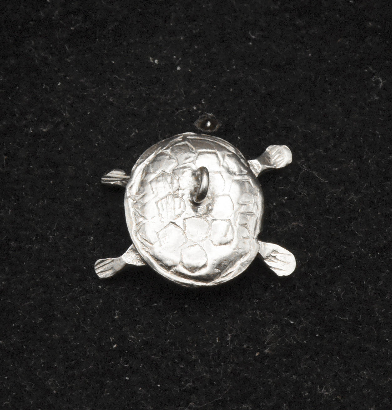 Vintage Handmade Silver Articulated Turtle Charm