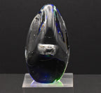 Vintage Controlled Bubble Ovoid Glass Paperweight - 1lb+