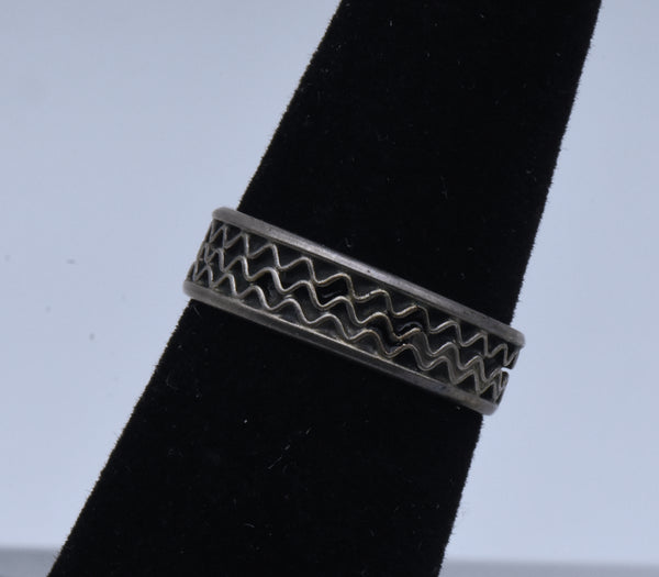 Vintage Sterling Silver Adjustable Size Toe Ring