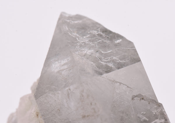 Quartz Crystal Point on Epidote Mineral Specimen - Pakistan