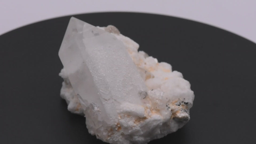 Quartz and Topaz Crystals Cluster with Muscovite on Feldspar Matrix - Pakistan