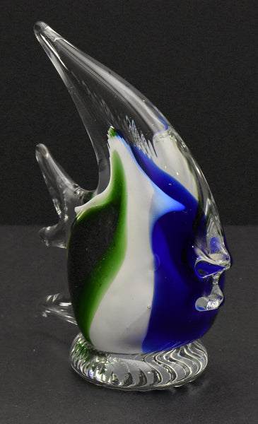 Vintage "Jamaica" Glass Angelfish Figurine