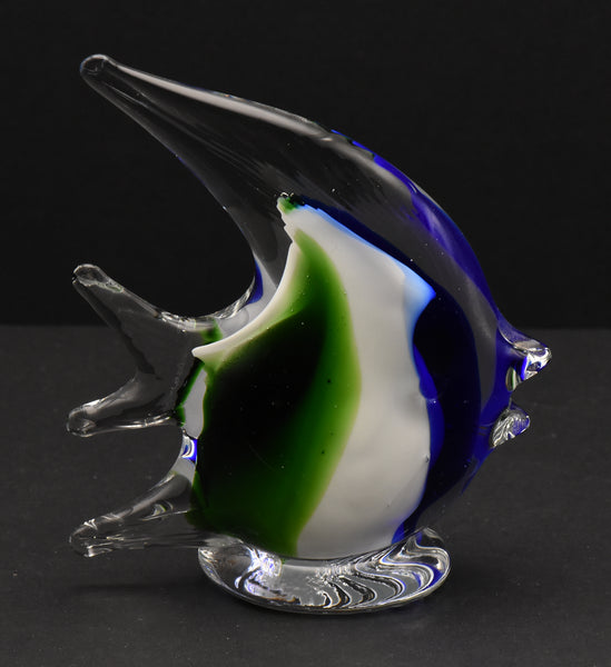 Vintage "Jamaica" Glass Angelfish Figurine