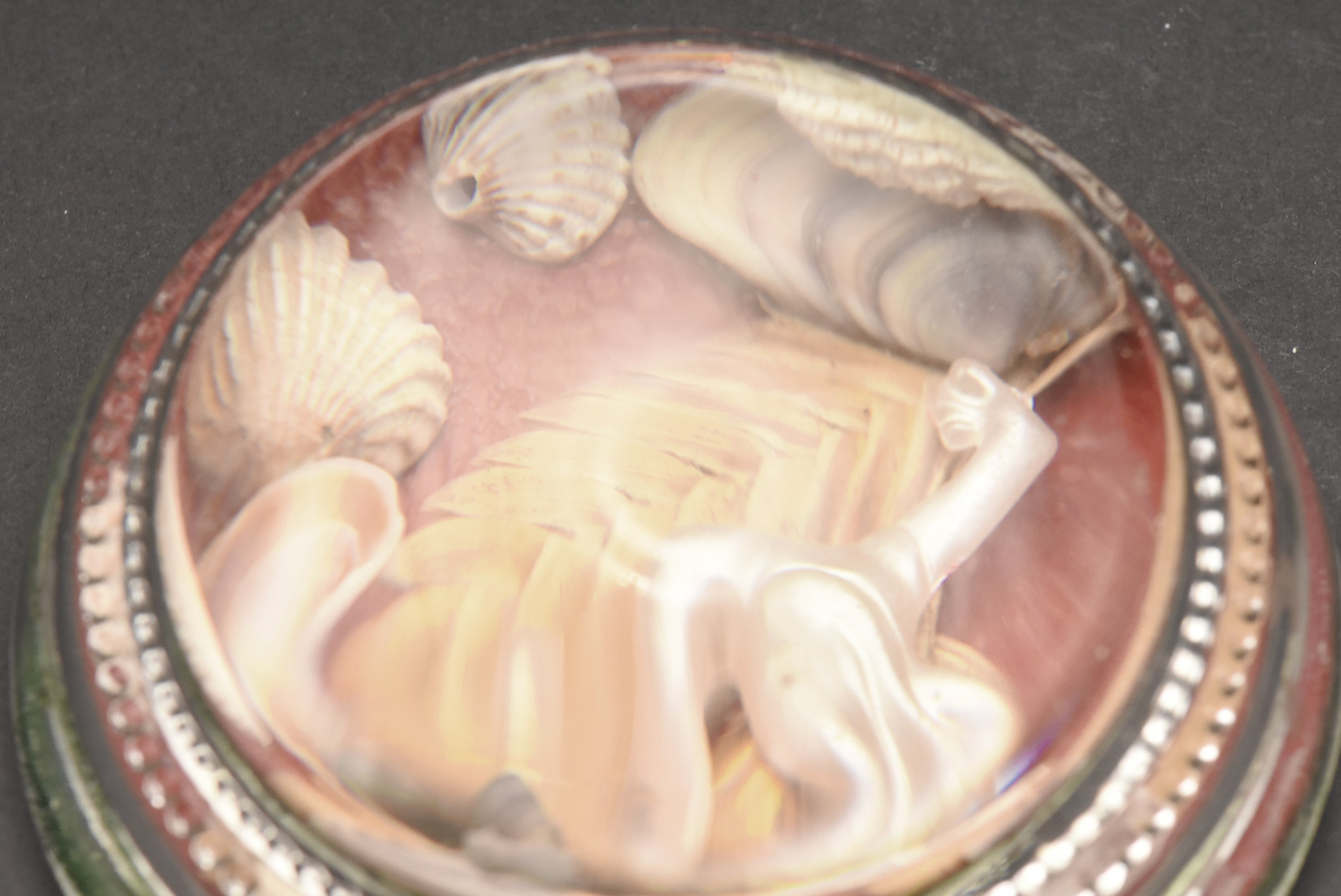 Vintage Beach Souvenir Glass Paperweight