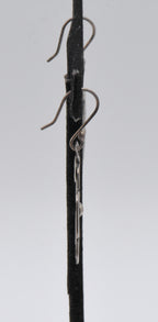 Vintage Sterling Silver Flower Dangle Earrings