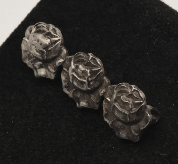 Vintage Triple Flower Brooch (MISSING PIN)