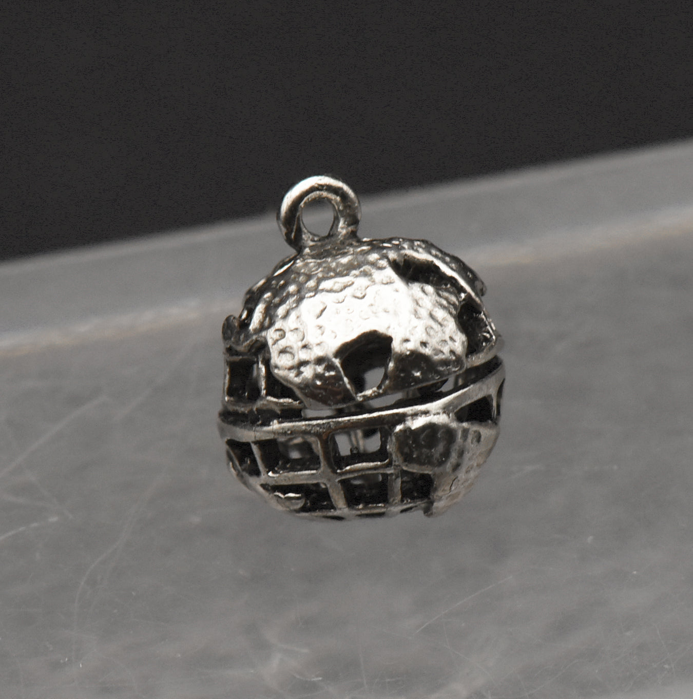 Vintage Sterling Silver Globe Charm