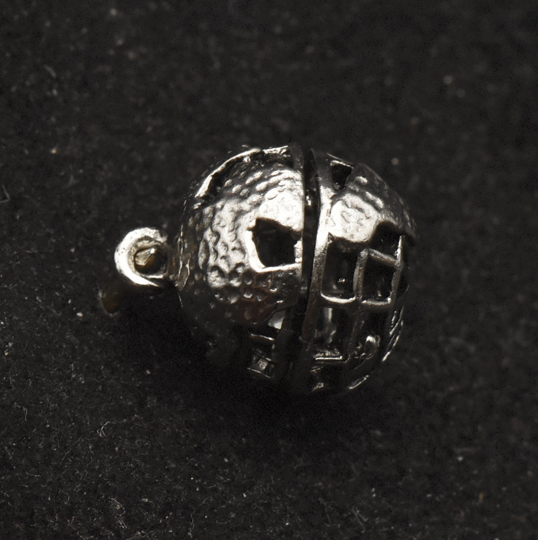 Vintage Sterling Silver Globe Charm