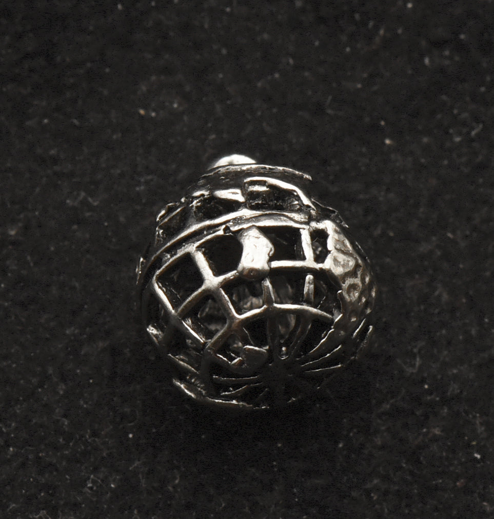Vintage Sterling Silver Globe Charm