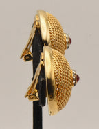 Gold Tone Clip On Earrings