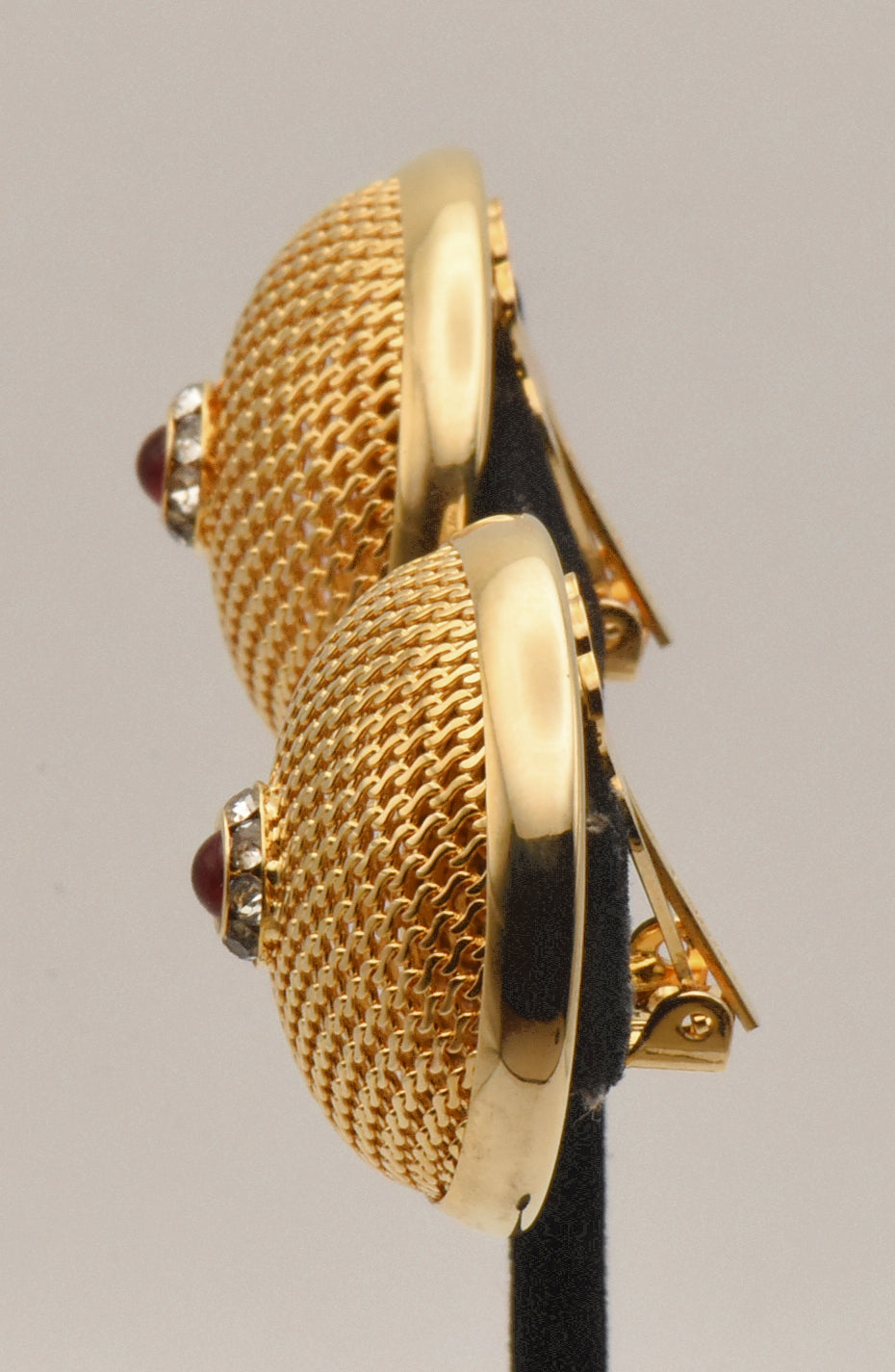 Gold Tone Clip On Earrings