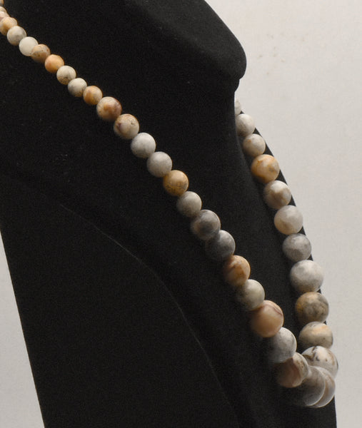 Graduated Agates Beaded Necklace