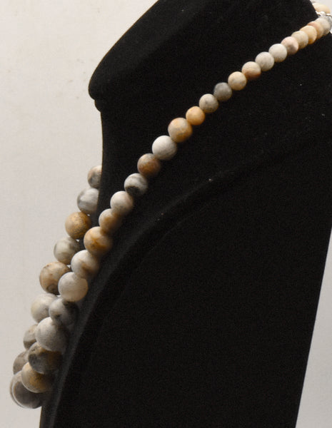 Graduated Agates Beaded Necklace