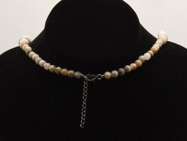 Graduated Agates Beaded Necklace