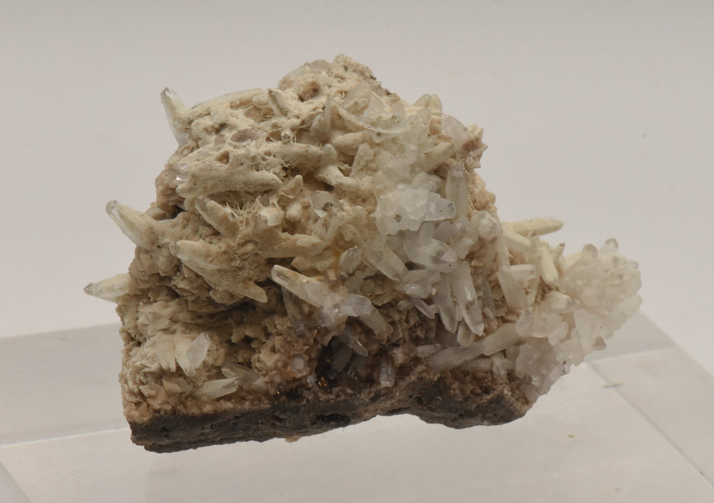 Galena and Dolomite with Quartz Crystals Mineral Specimen - Kosovo