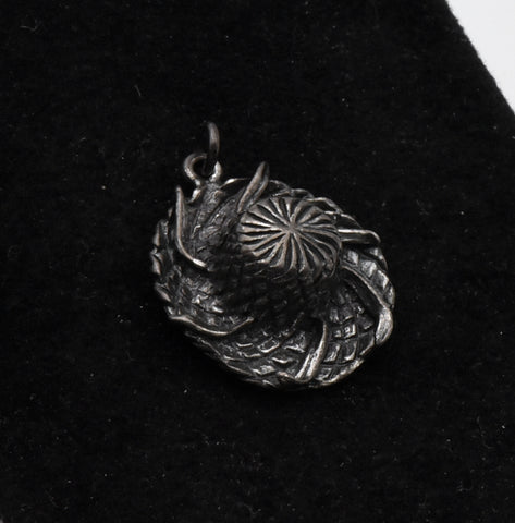 Vintage Sterling Silver Straw Hat Charm