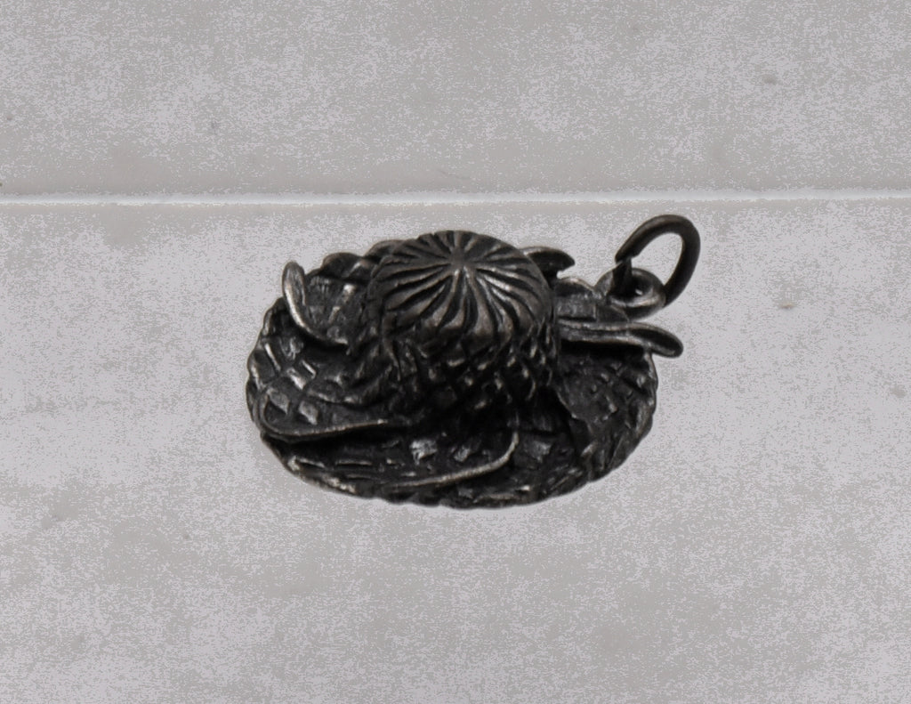 Vintage Sterling Silver Straw Hat Charm