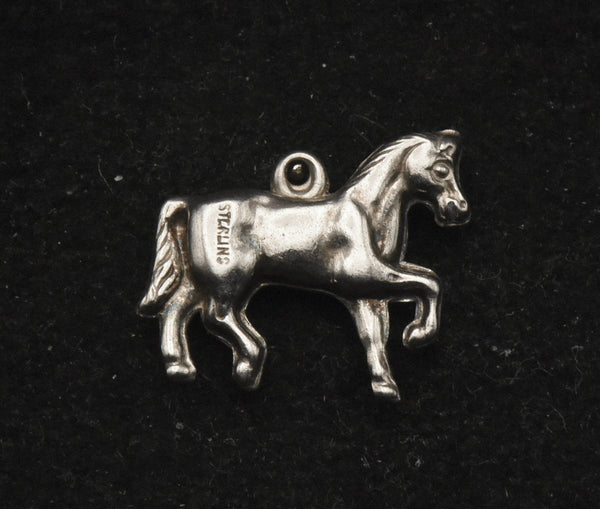 Vintage Sterling Silver Horse Charm