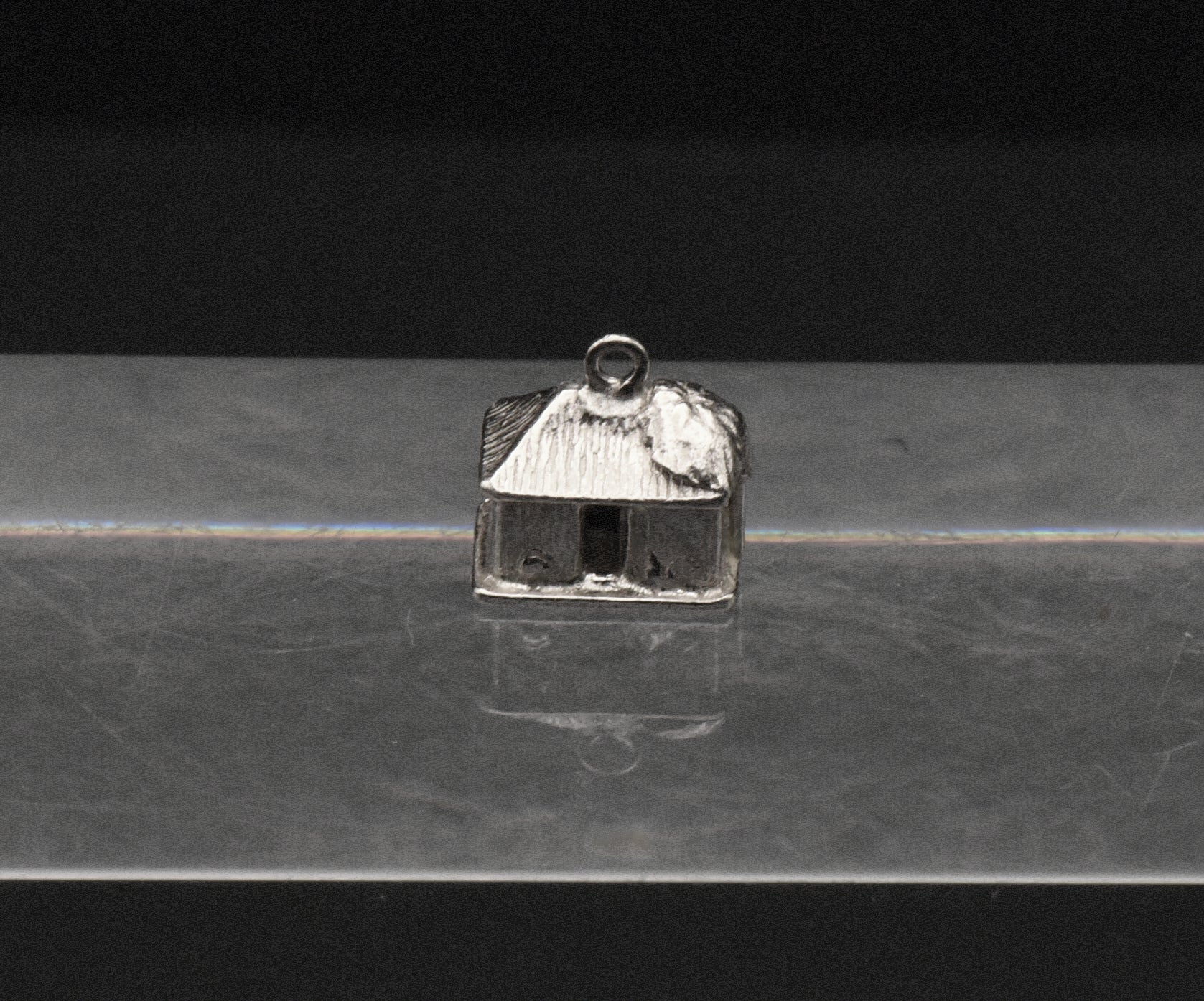 Vintage Sterling Silver Thatched Hut Charm