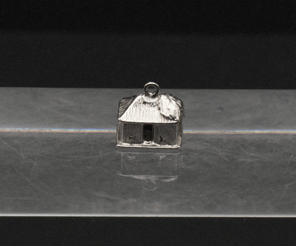 Vintage Sterling Silver Thatched Hut Charm