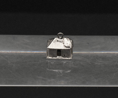 Vintage Sterling Silver Thatched Hut Charm