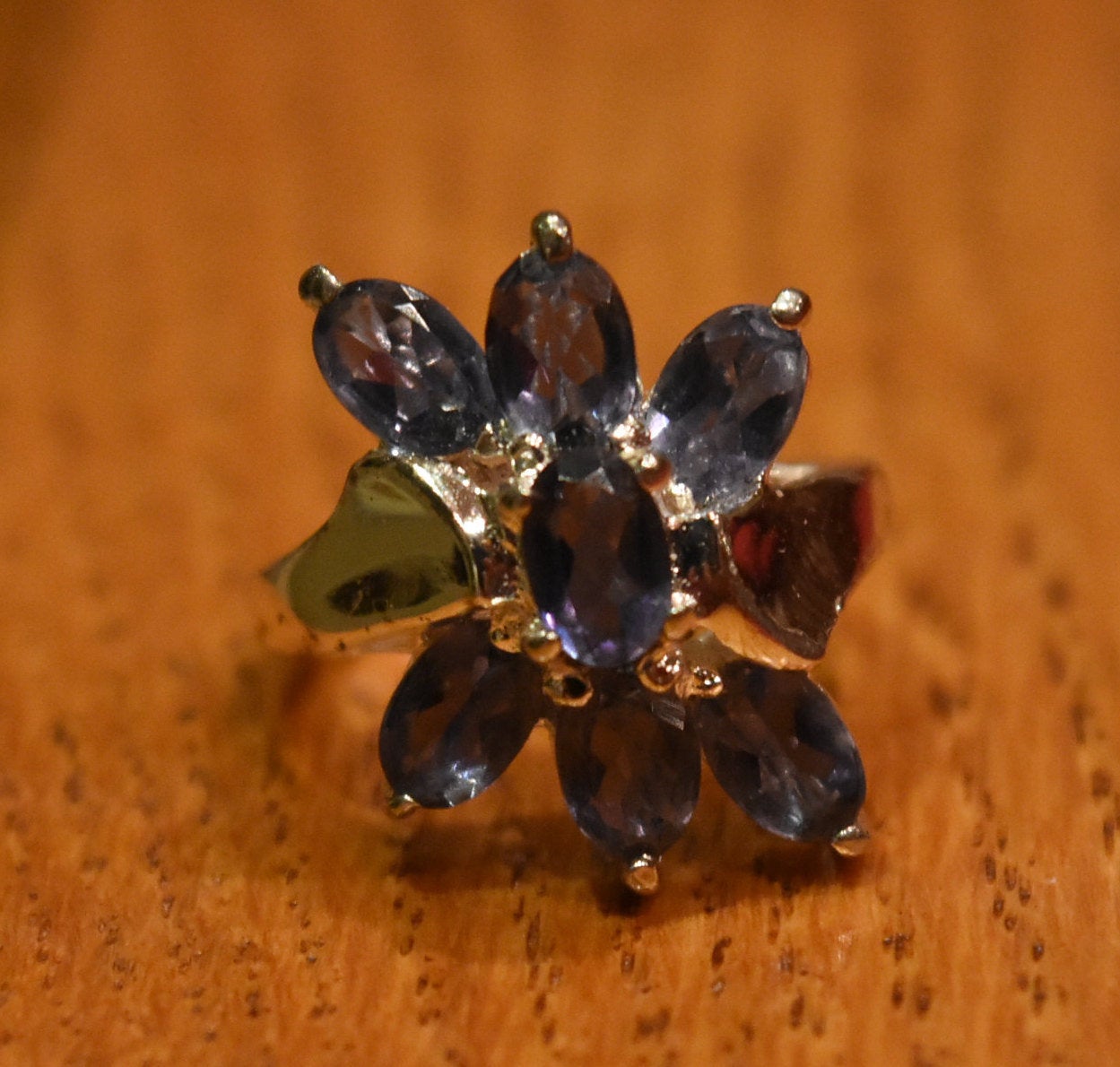 Sterling Silver and Amethyst Ring - Size 7