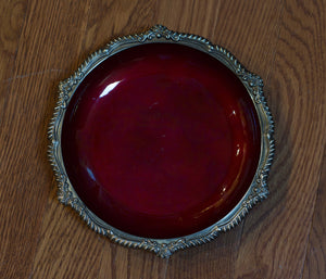 Royal Bovano Red Enamel Ashtray