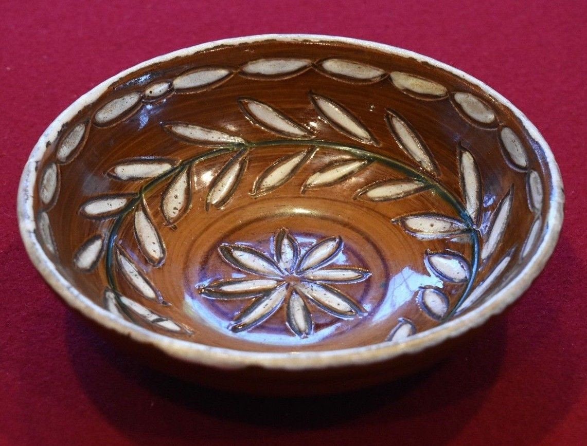Vintage Fratelli Fanciullacci Floral Bowl