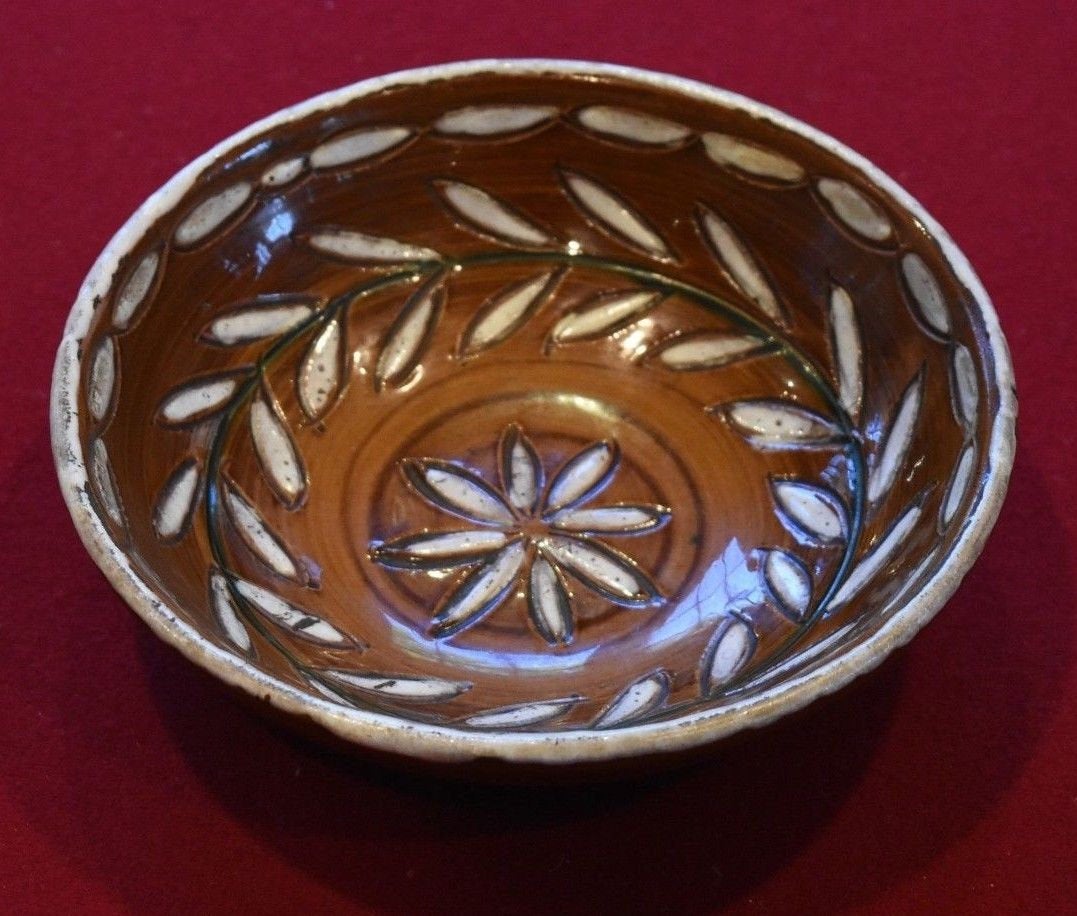 Vintage Fratelli Fanciullacci Floral Bowl