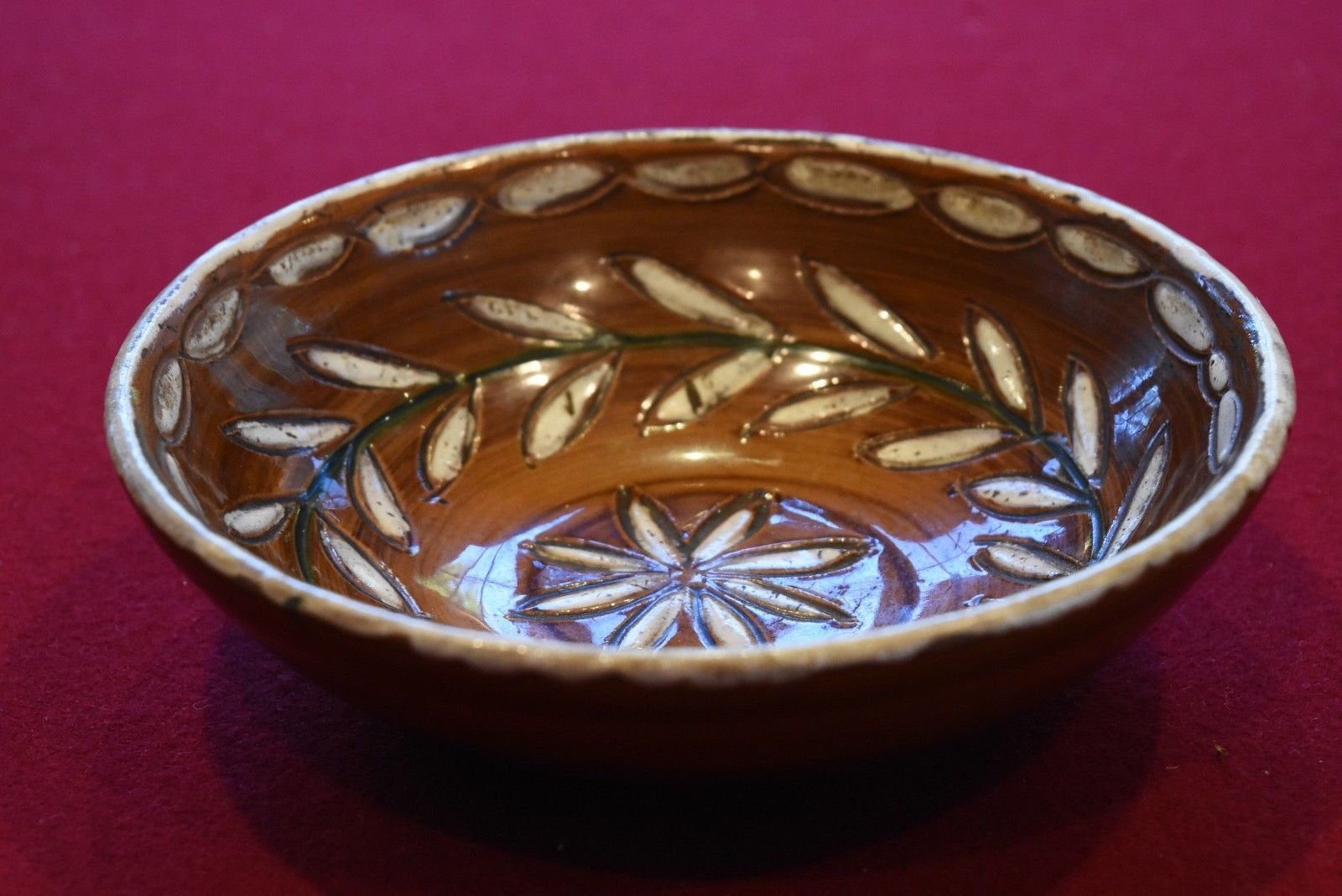Vintage Fratelli Fanciullacci Floral Bowl