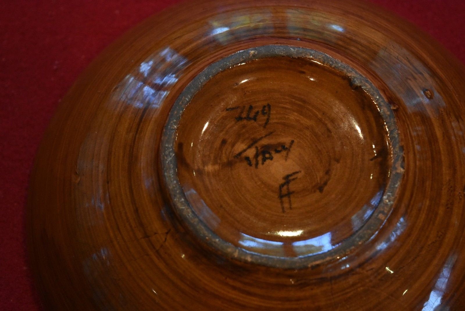 Vintage Fratelli Fanciullacci Floral Bowl
