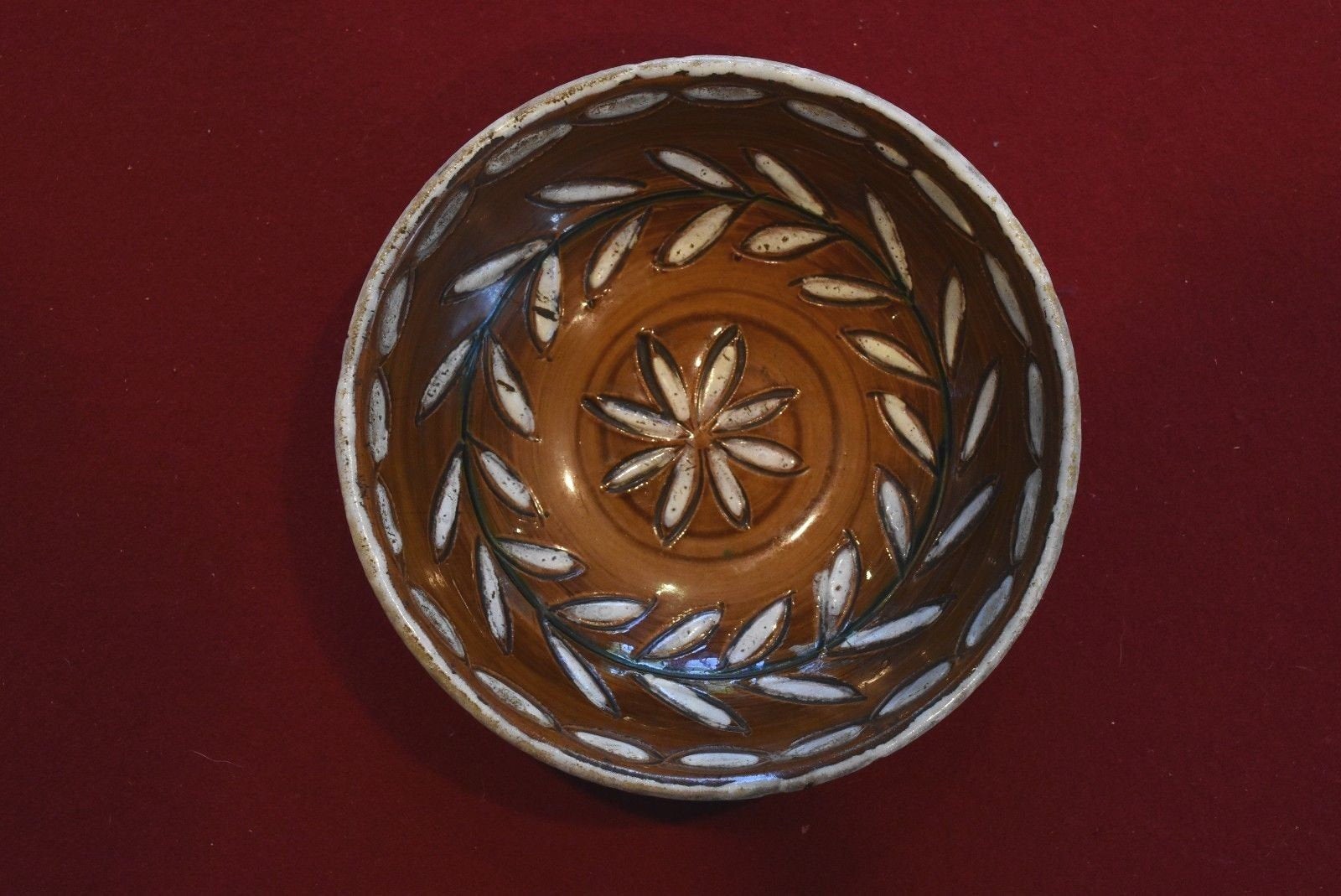 Vintage Fratelli Fanciullacci Floral Bowl