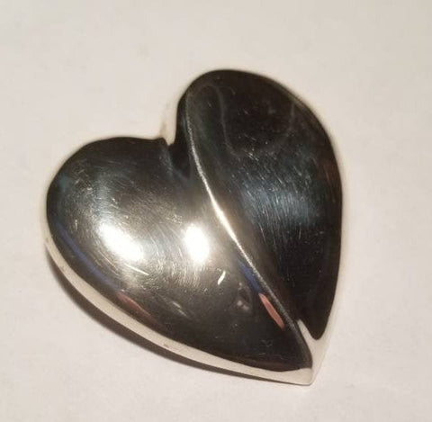 Sterling Silver Heart Brooch