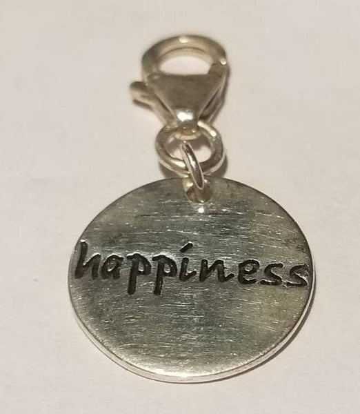 Sterling Silver "Happiness" Charm
