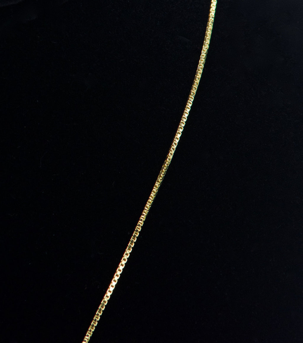 Gold Tone Sterling Silver Chain with Iridescent Heart Shape Crystal Pendant Set in Gold Tone Sterling