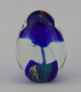 Avita, Inc. - Blue Mushroom Glass Paperweight