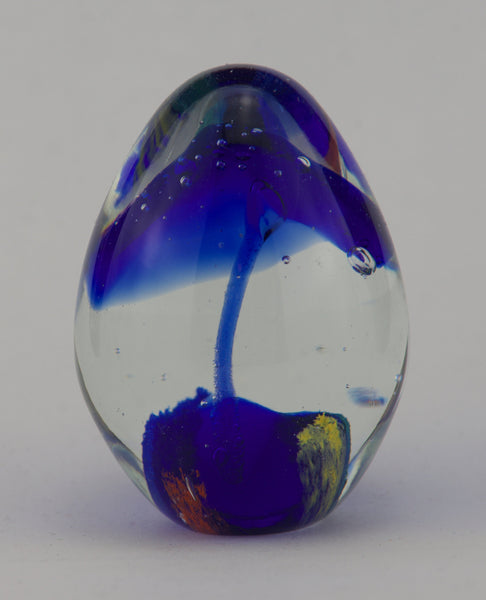Avita, Inc. - Blue Mushroom Glass Paperweight